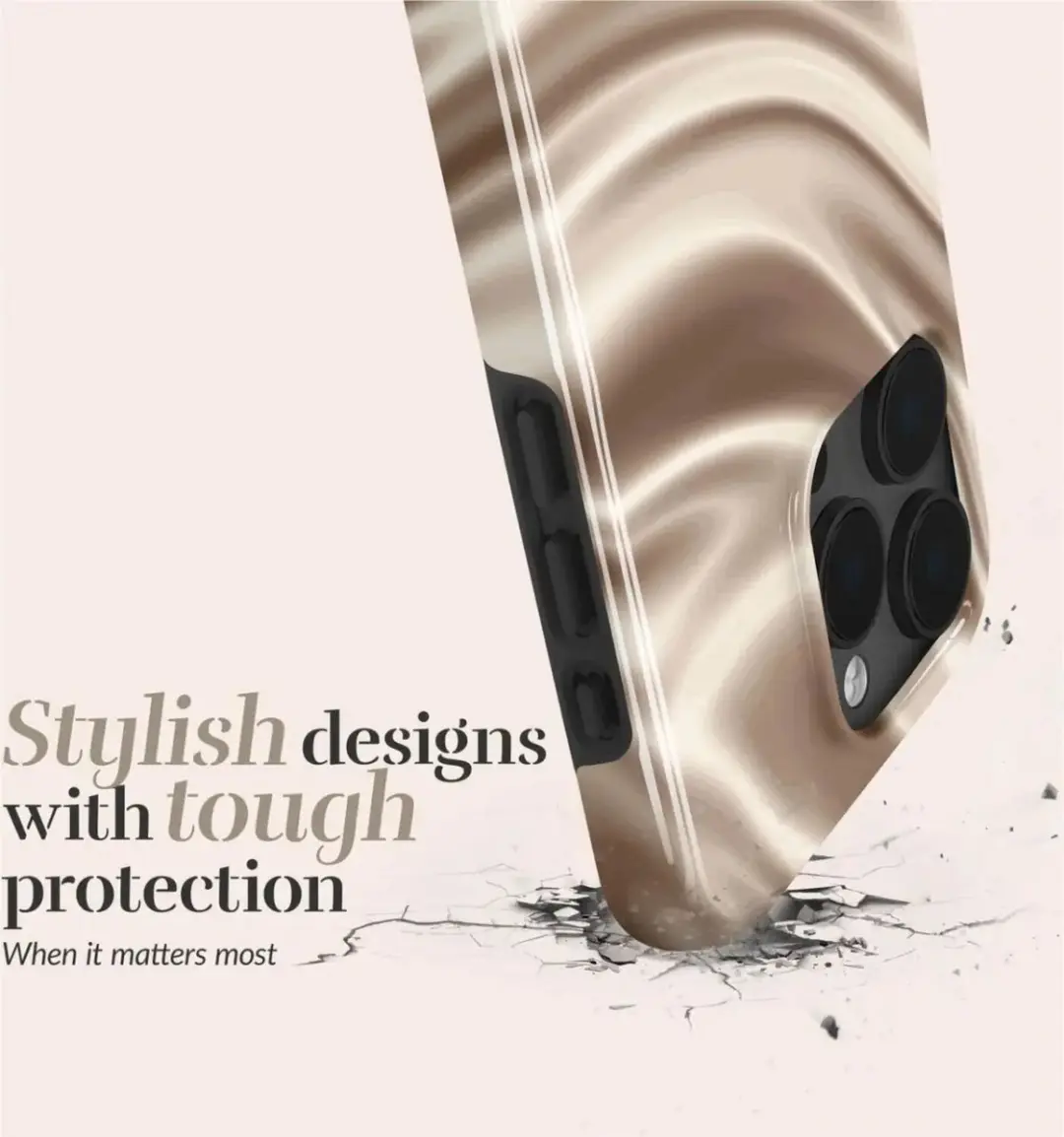 Mio Silky Dreams Hoesje iPhone 16 Pro Max - Goud - MIOSDIPH16PROMAX