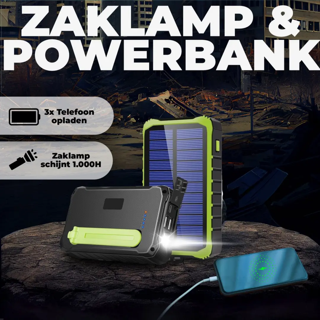 Denver PSO10012 Powerbank 10.000mAh - Zwart - afbeelding 6 van 6