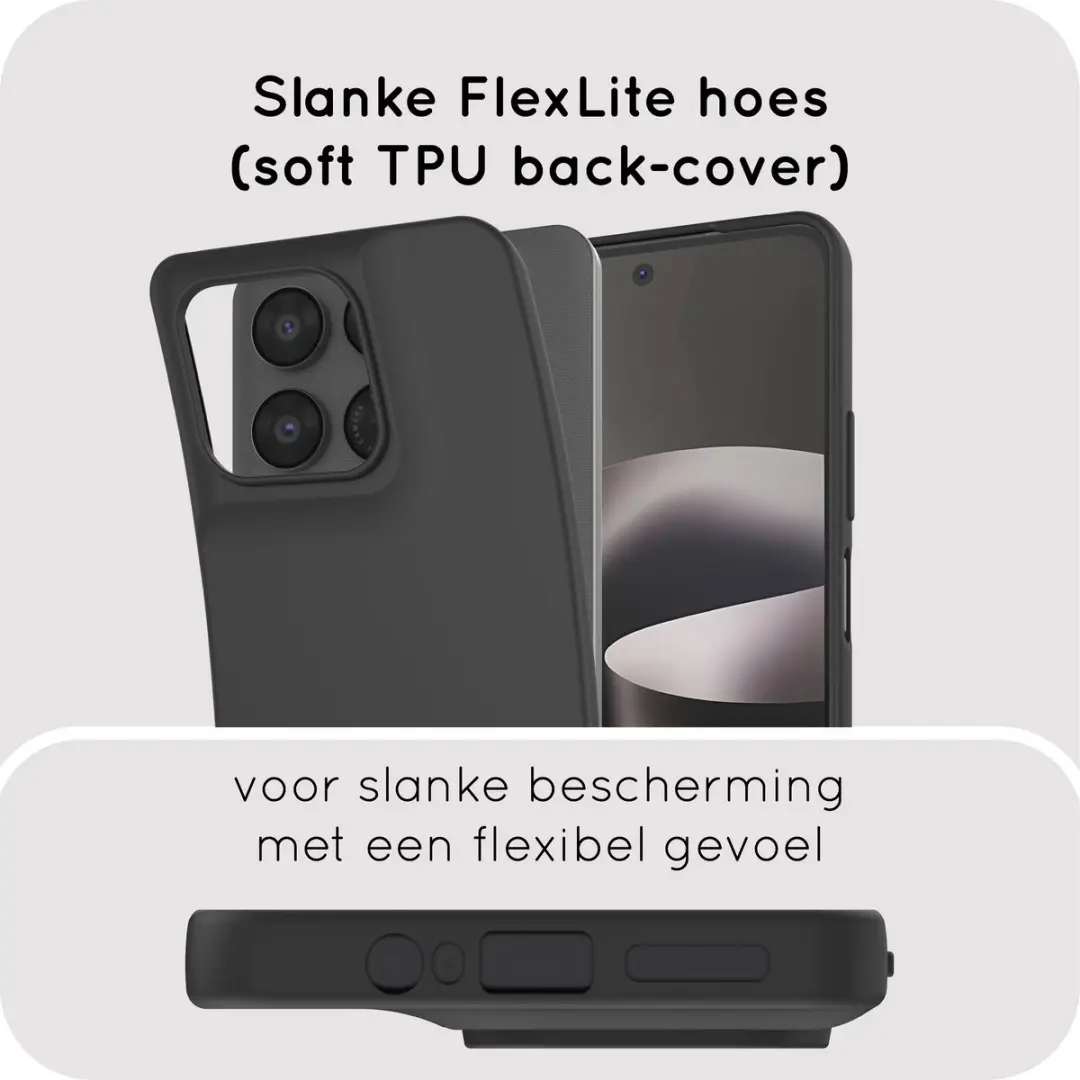 Just in Case Moto G37/G47 Siliconen Hoesje - Zwart