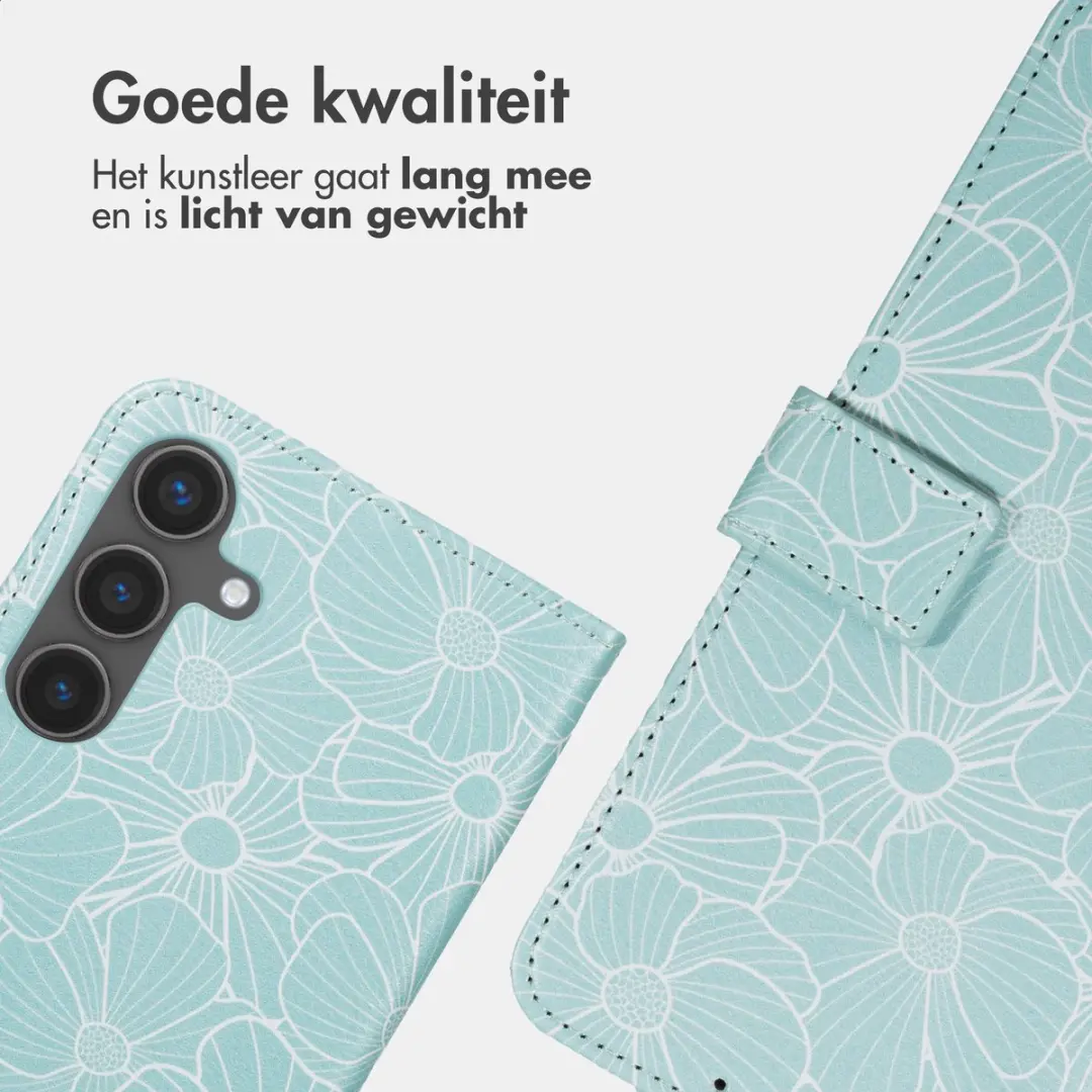 Imoshion Botanica Hoesje Samsung Galaxy S25 FE - 3 Pasjes - Groen
