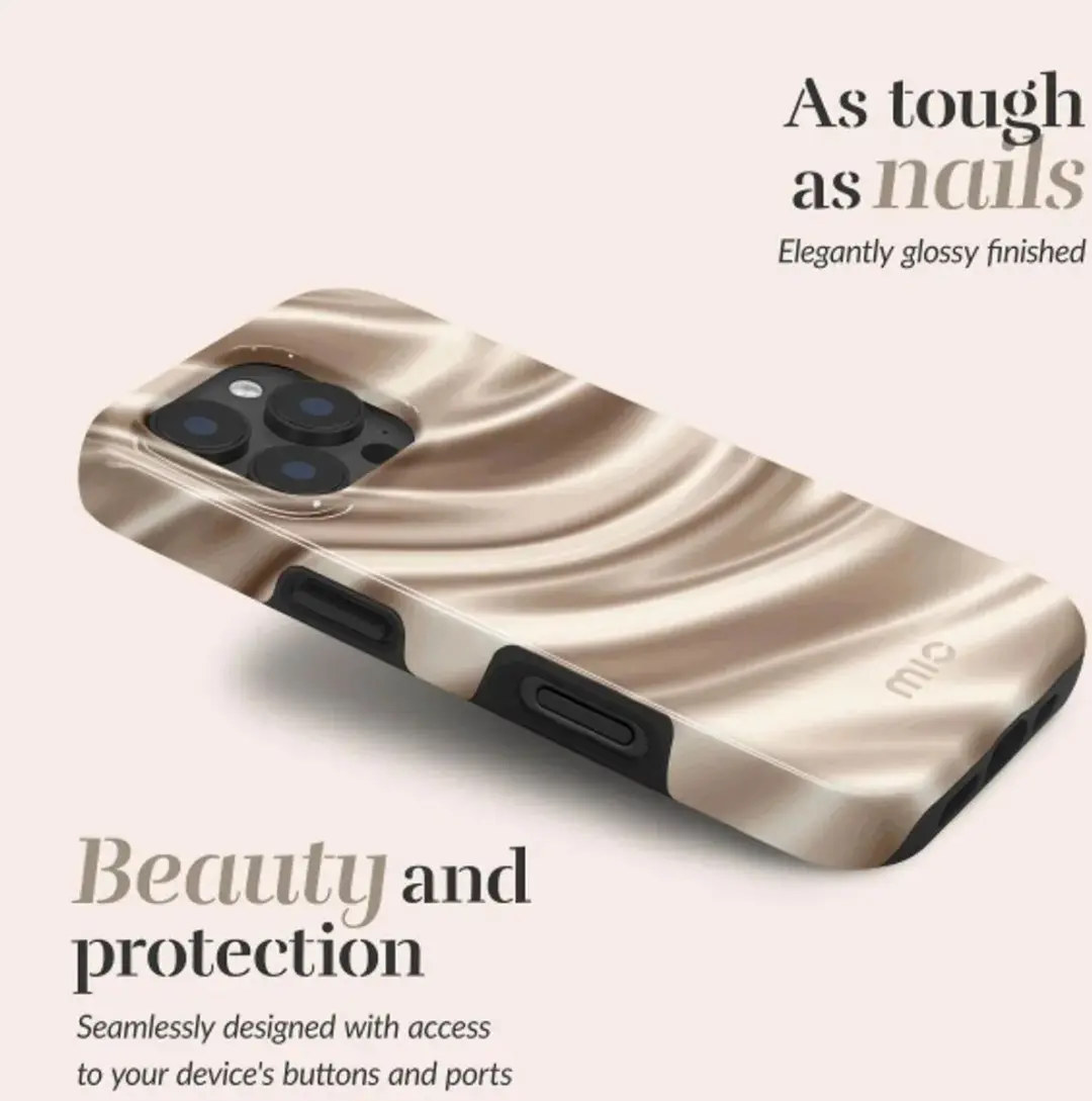 Mio Silky Dreams Hoesje iPhone 16 - Goud - MIOSDIPH16