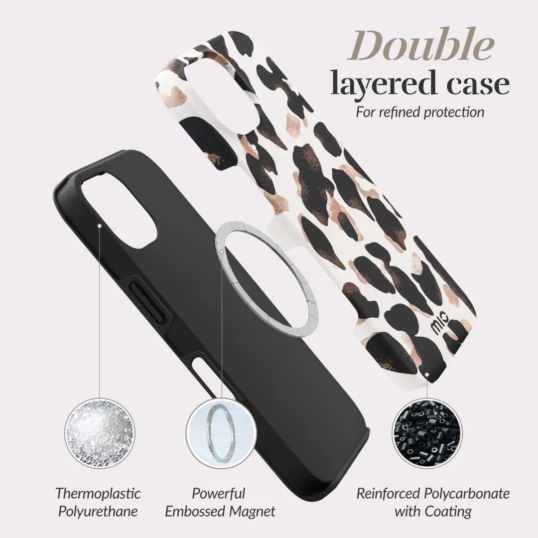 Mio by Mobilize iPhone 16 Hoesje - Leopard