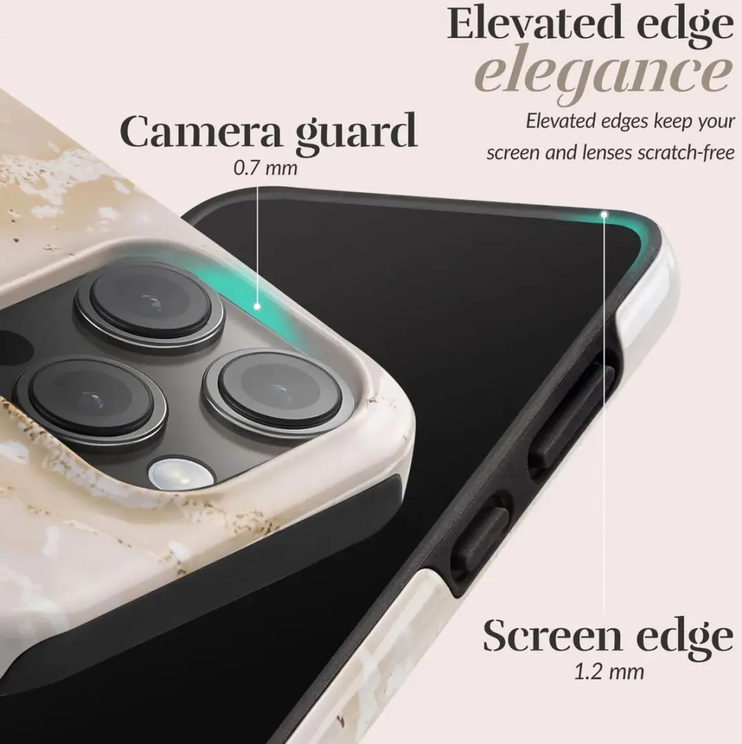 Mio by Mobilize Hoesje iPhone 16 Plus - Gold Marble - MagSafe