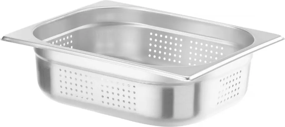 HENDI Geperforeerde GN-container 6,5L - 100mm - Roestvrij staal