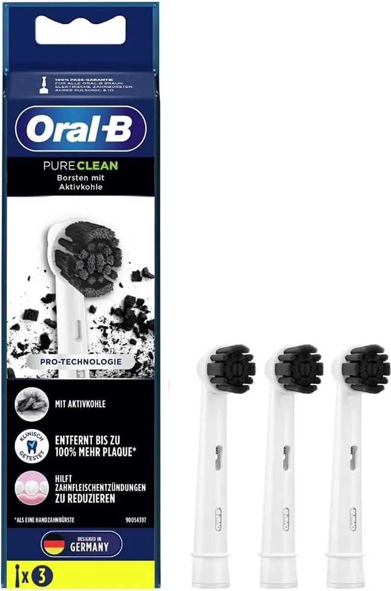 Oral-B Pure Clean Charcoal Opzetborstels