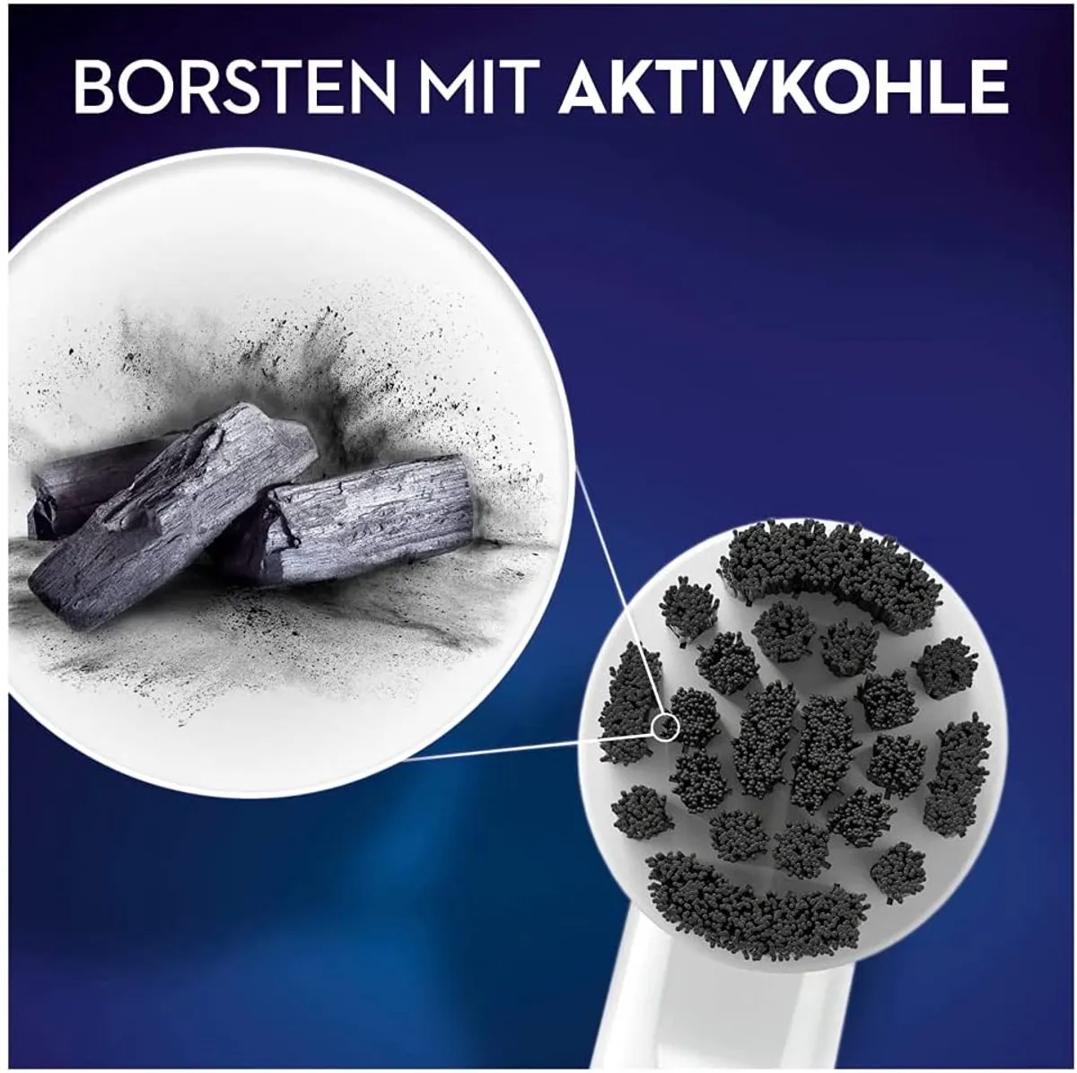 Oral-B Pure Clean Charcoal Opzetborstels - 3 Stuks