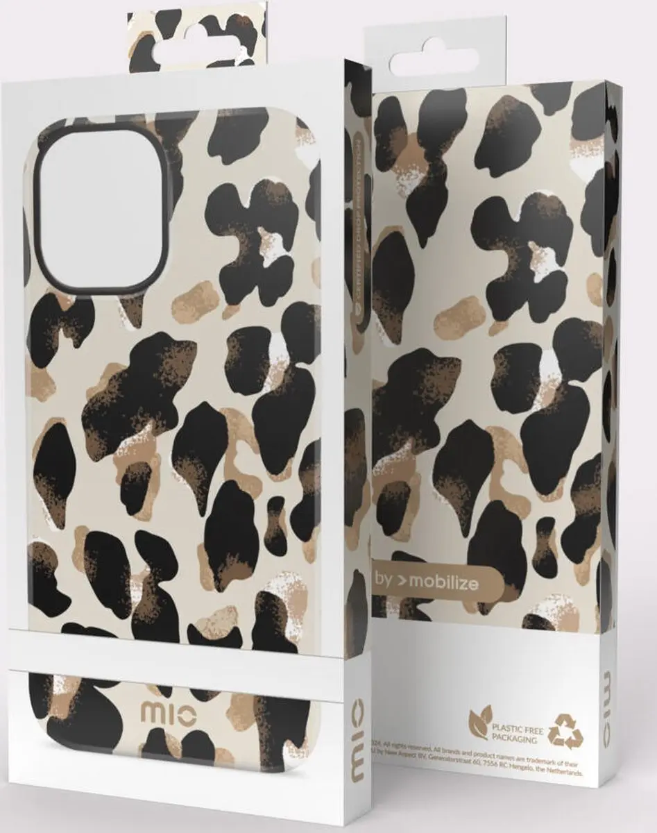 Mio by Mobilize iPhone 16 Pro Hoesje - Leopard