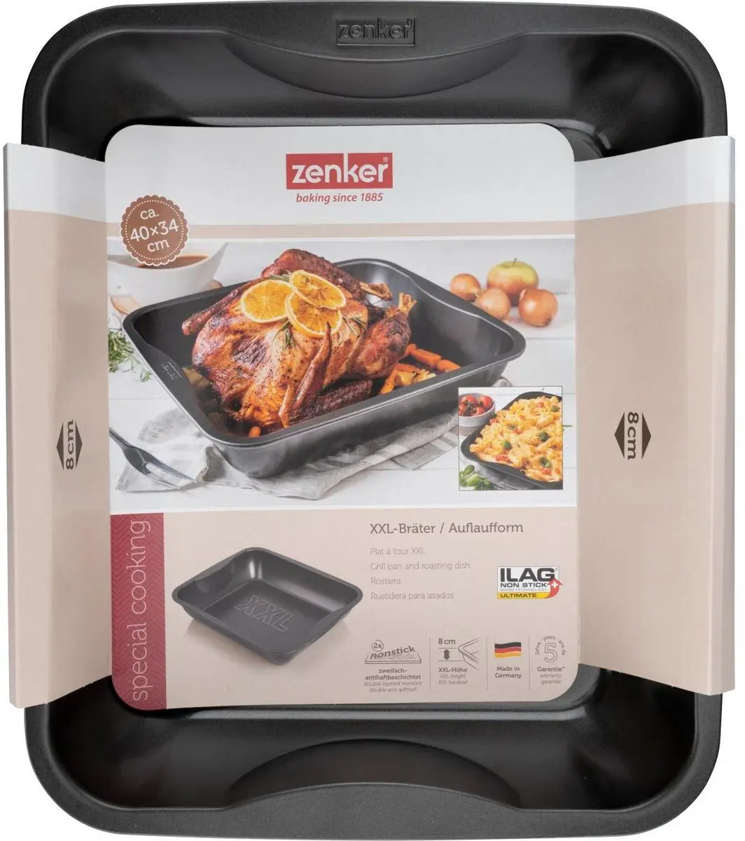 Zenker Special Cooking 9914750 XXL Ovenschaal Set - 2 Stuks 40x24cm - Zwart