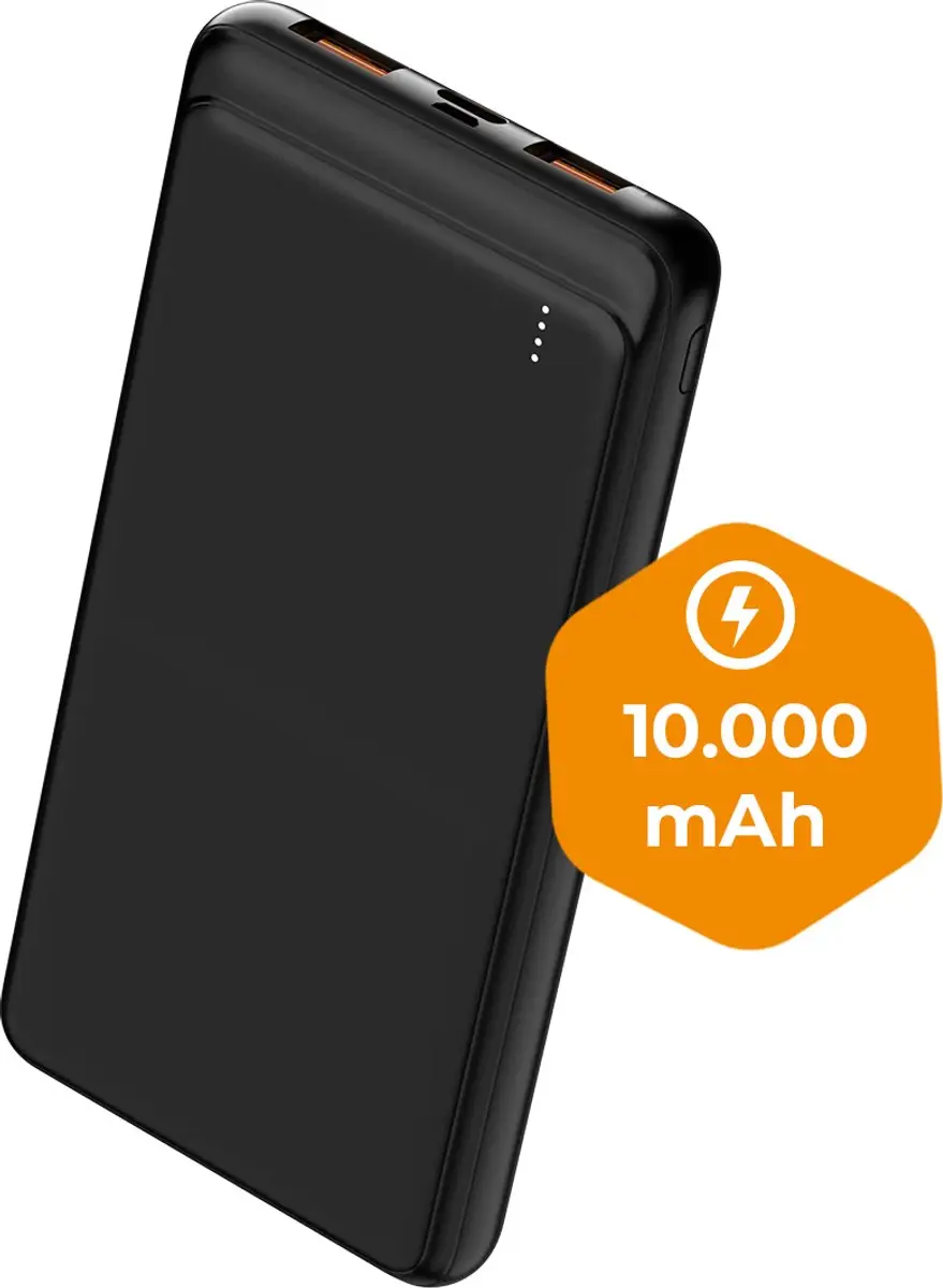 Denver Powerbank PQC10009 10000mAh - 22,5W PD - Zwart - afbeelding 6 van 6