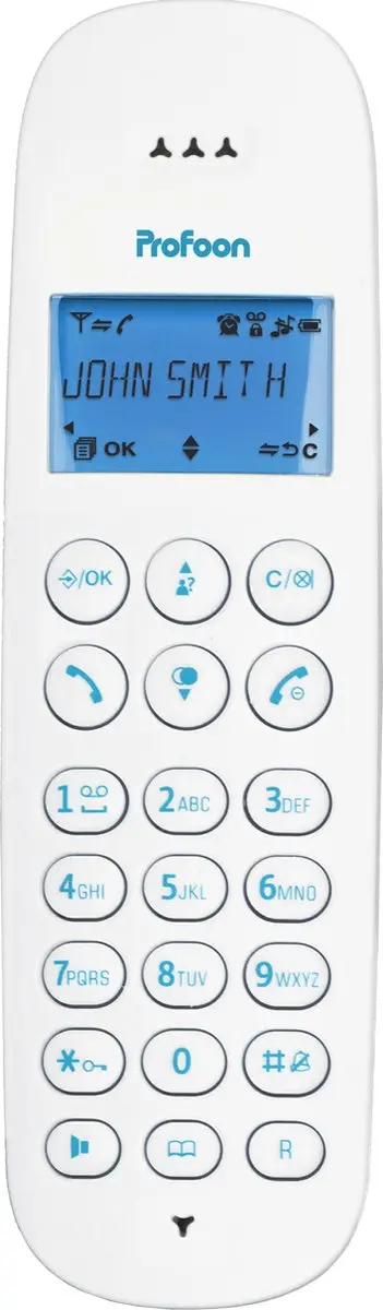 Alecto Profoon PDX300BW DECT Telefoon - 1 Handset - Wit-Antraciet - afbeelding 6 van 6