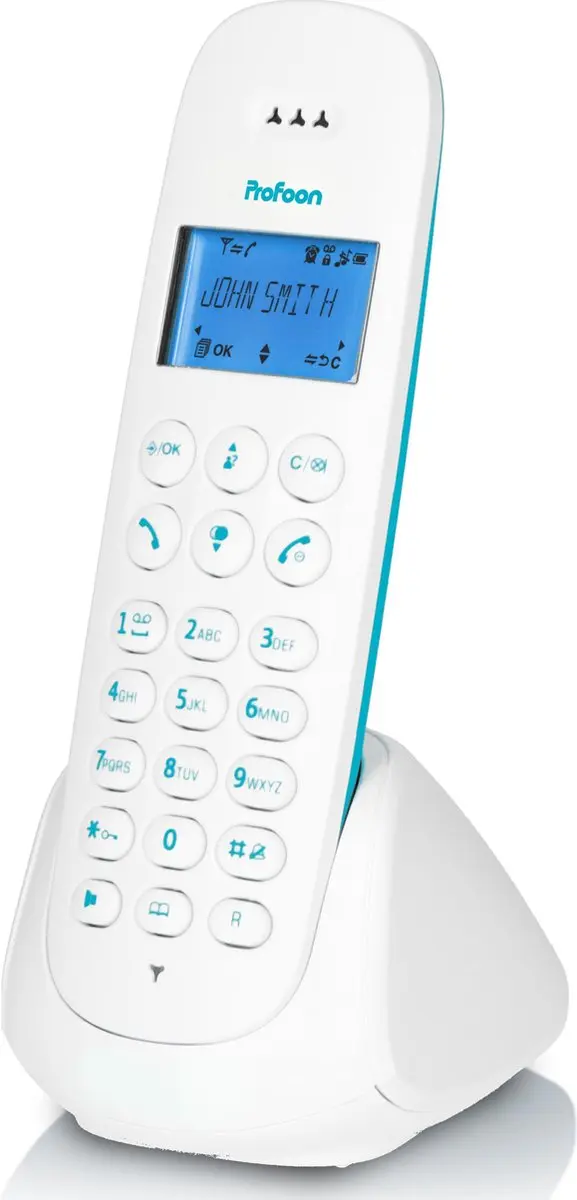 Alecto Profoon PDX300BW DECT Telefoon - 1 Handset - Wit-Antraciet