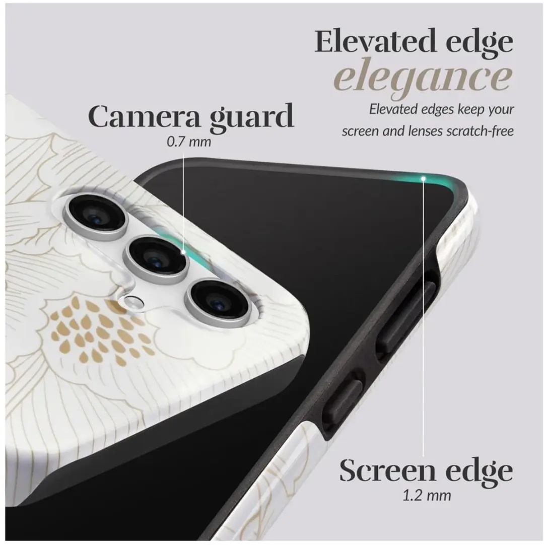 Mio MagSafe Samsung Galaxy S24 Hoesje Wit Goud - MIOWRS245G