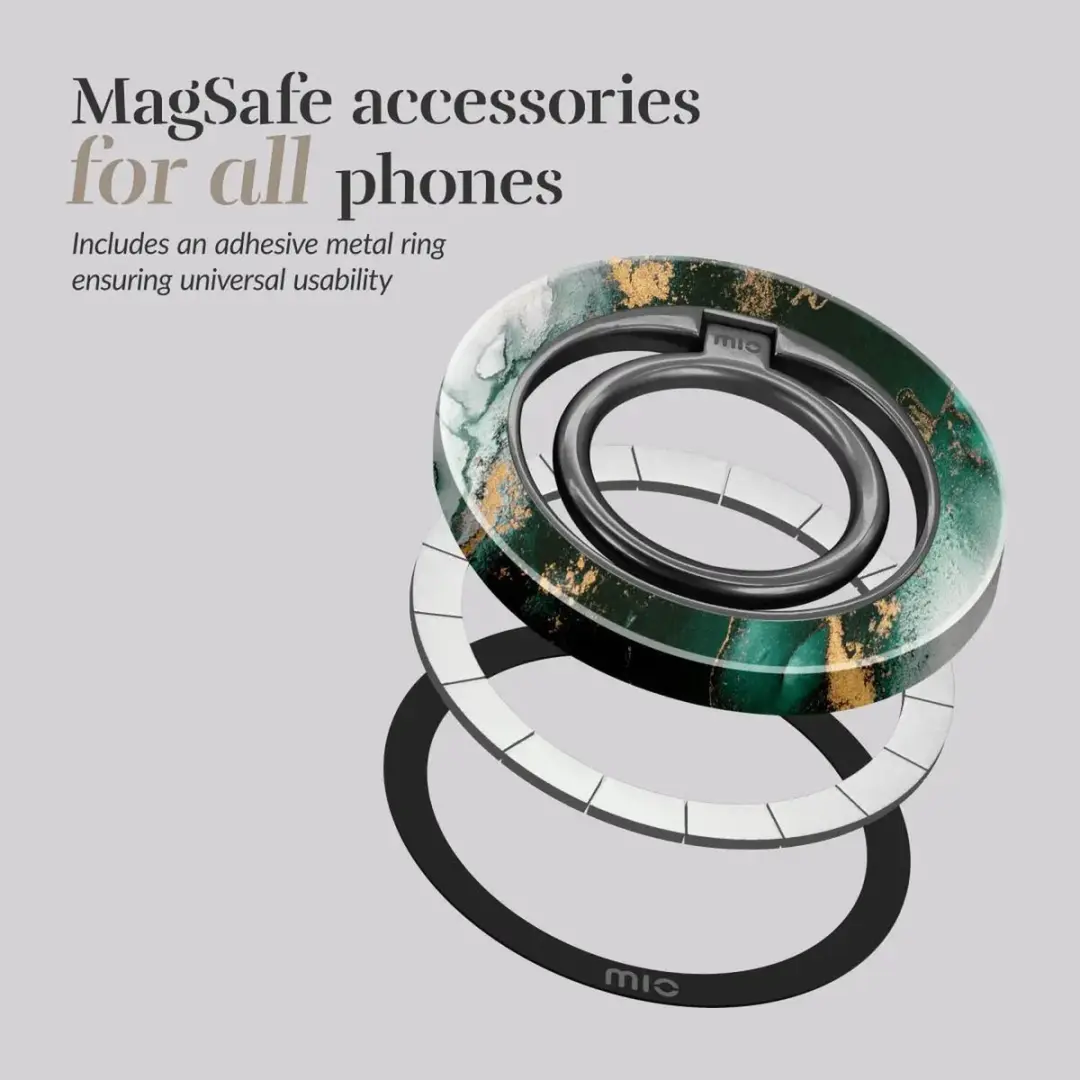 Mio Ring Holder MIOMCSRGRM - MagSafe Ringhouder Groen