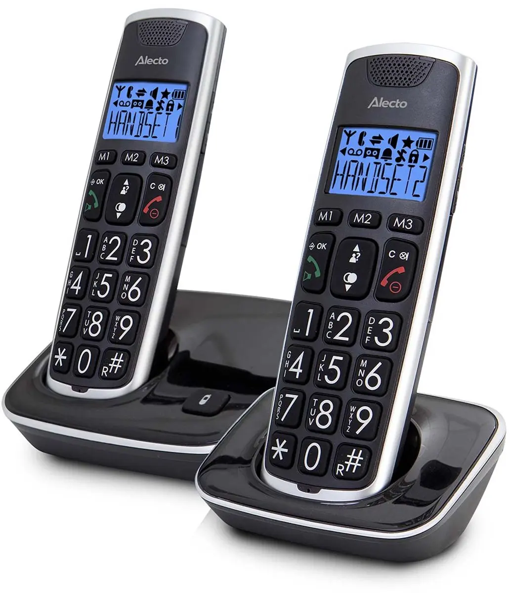Alecto FX-6000 DUO DECT Telefoon - 2 Stuks - Zwart