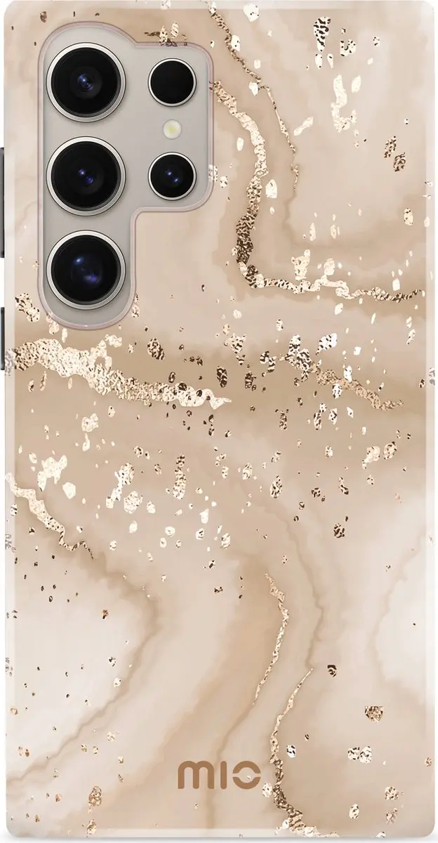 Mio MagSafe Hoesje Samsung Galaxy S24 Ultra - Gold Marble