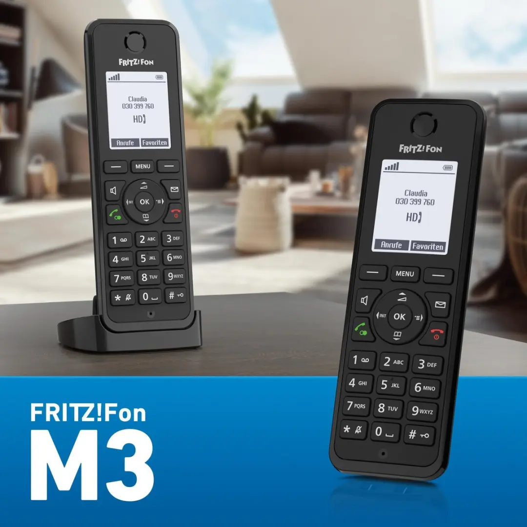 FRITZ! Fon M3 DECT Telefoon - 300 Nummers - Zwart