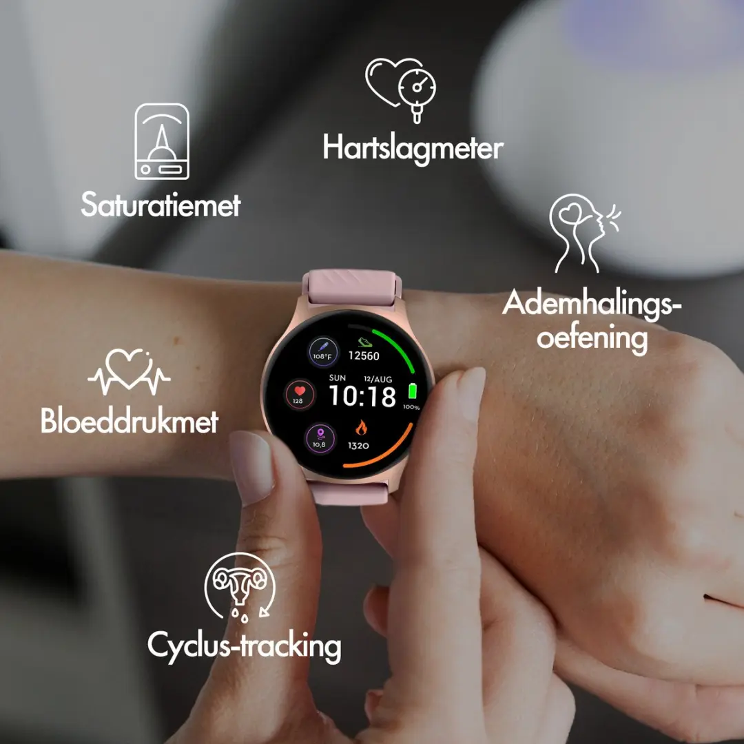 Denver SWC387 Smartwatch - 44mm - Roze