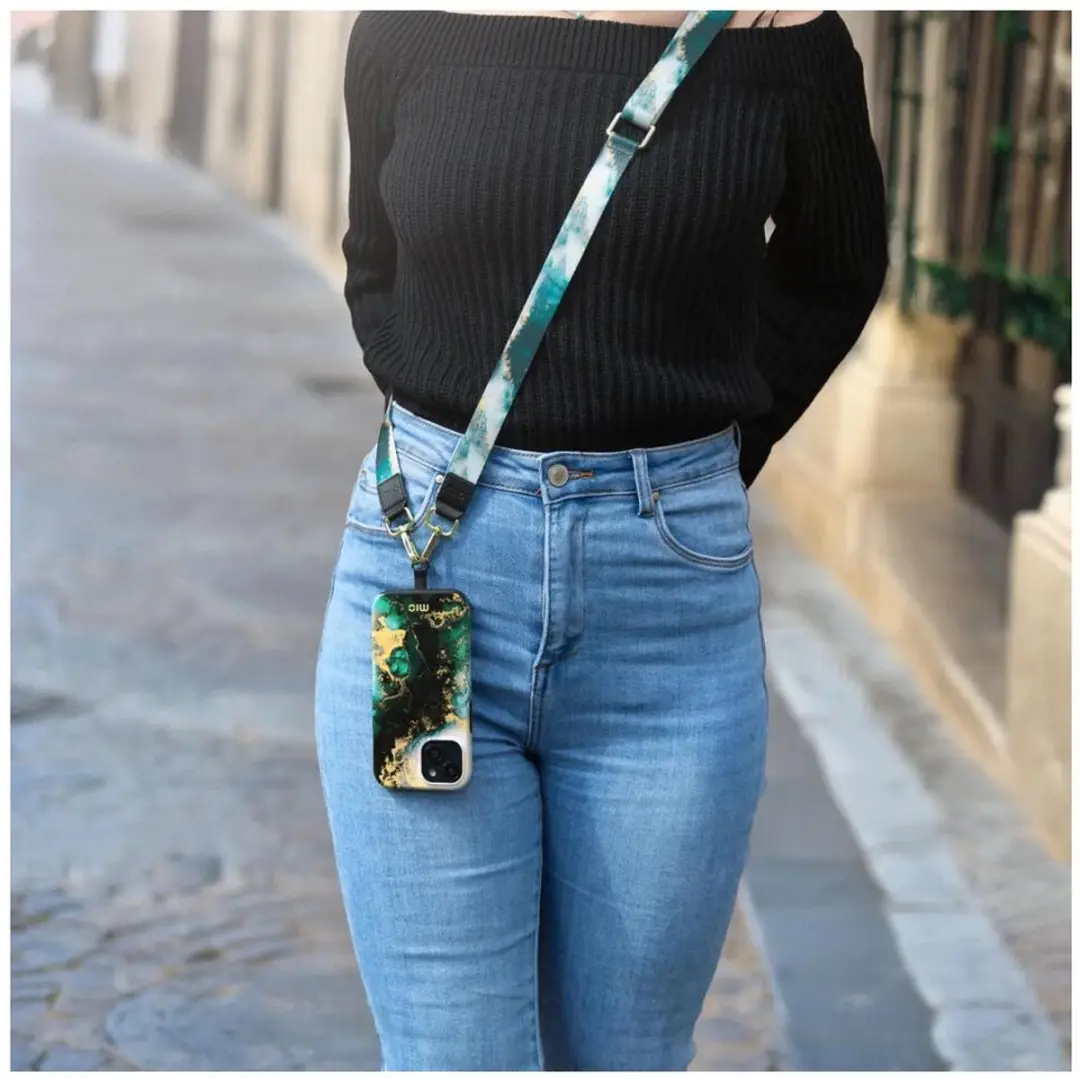 Mio MagSafe iPhone 15 Pro Max Hoesje - Green Marble
