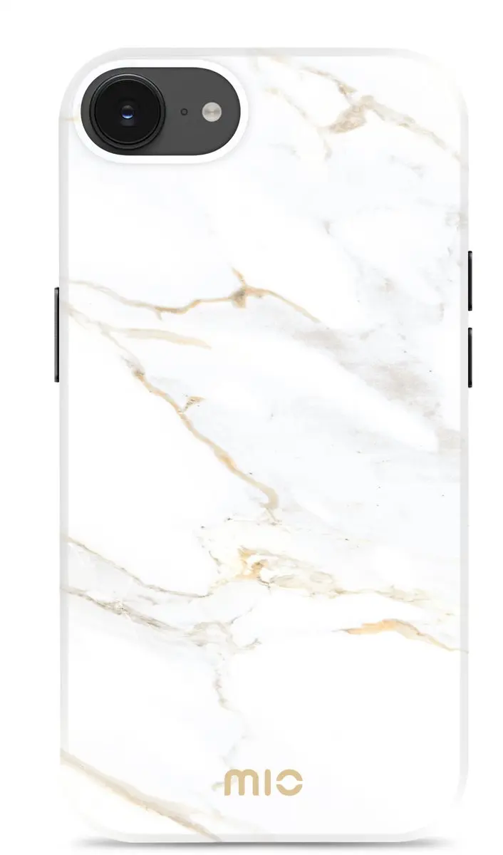 Mio by Mobilize iPhone 16e Hoesje - MagSafe - White Marble