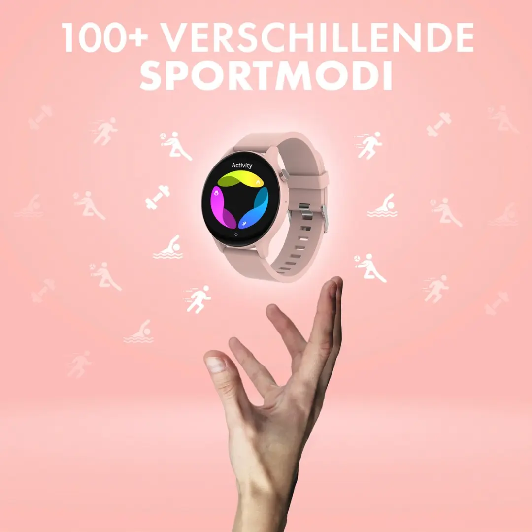 Denver SWC338RO Smartwatch - 44mm - Roze