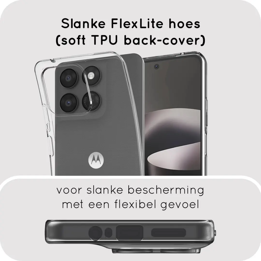 Just in Case Moto G37/G47 Siliconen Hoesje - Transparant MMT2919KL0