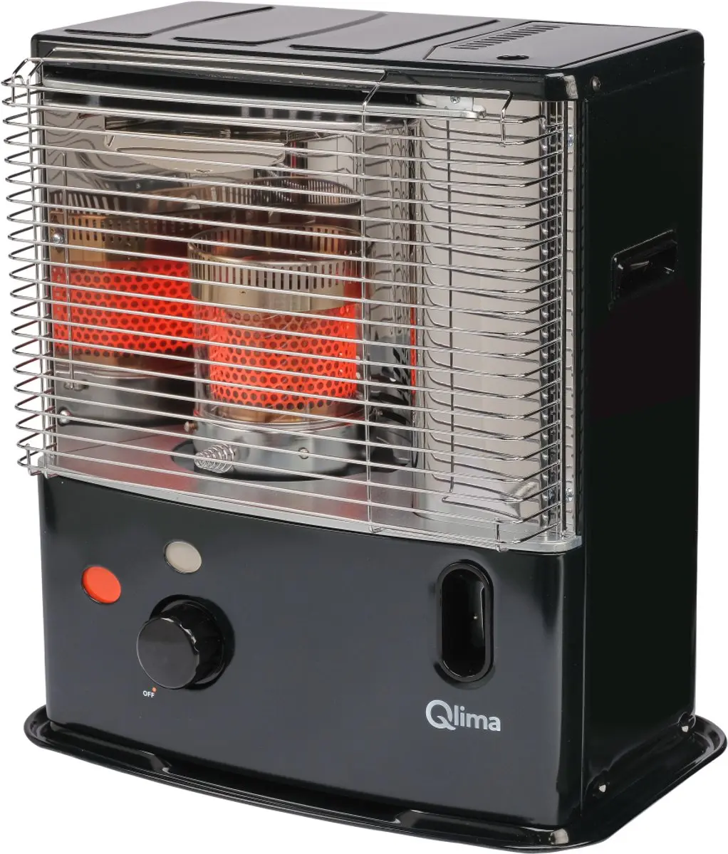 Qlima R 3224 X Petroleumkachel 2400W - Zwart