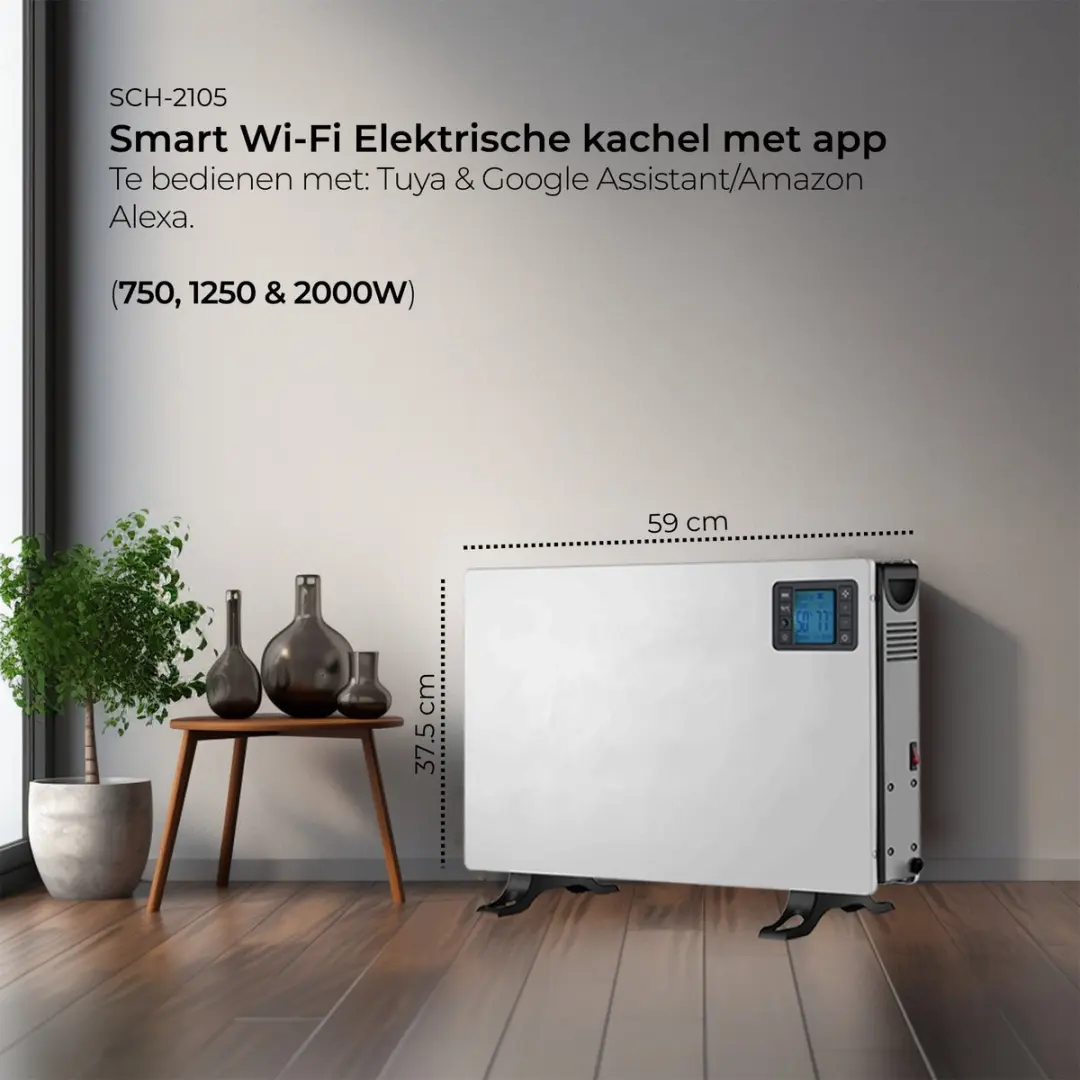 Denver SCH2105 Convector Kachel 2000W - Wit