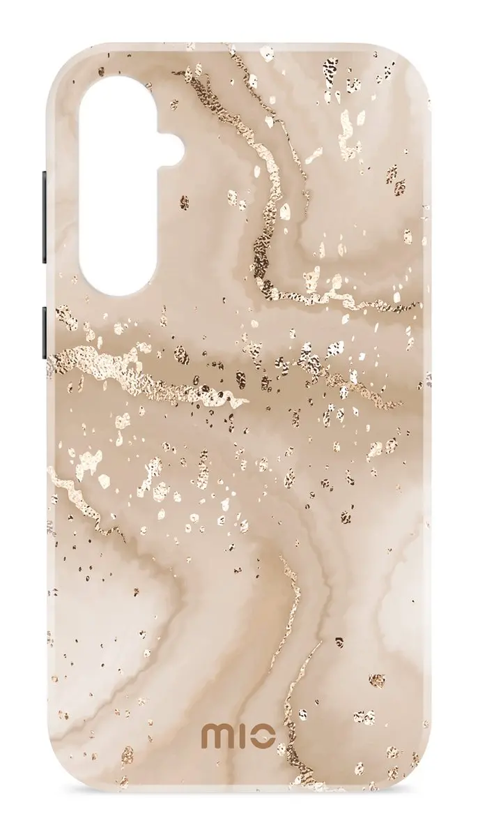 Mio by Mobilize Hoesje MIOGOMS24FE5G - Samsung Galaxy S24 FE - Goud Marble