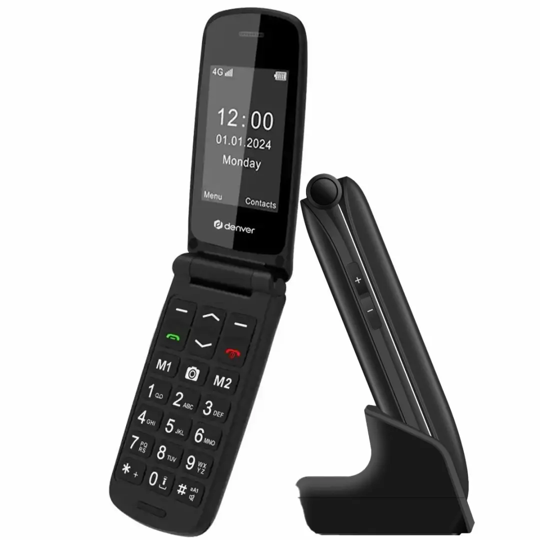 Denver Senioren Telefoon BAS24800L - Grote Toetsen - 2.4" - Zwart