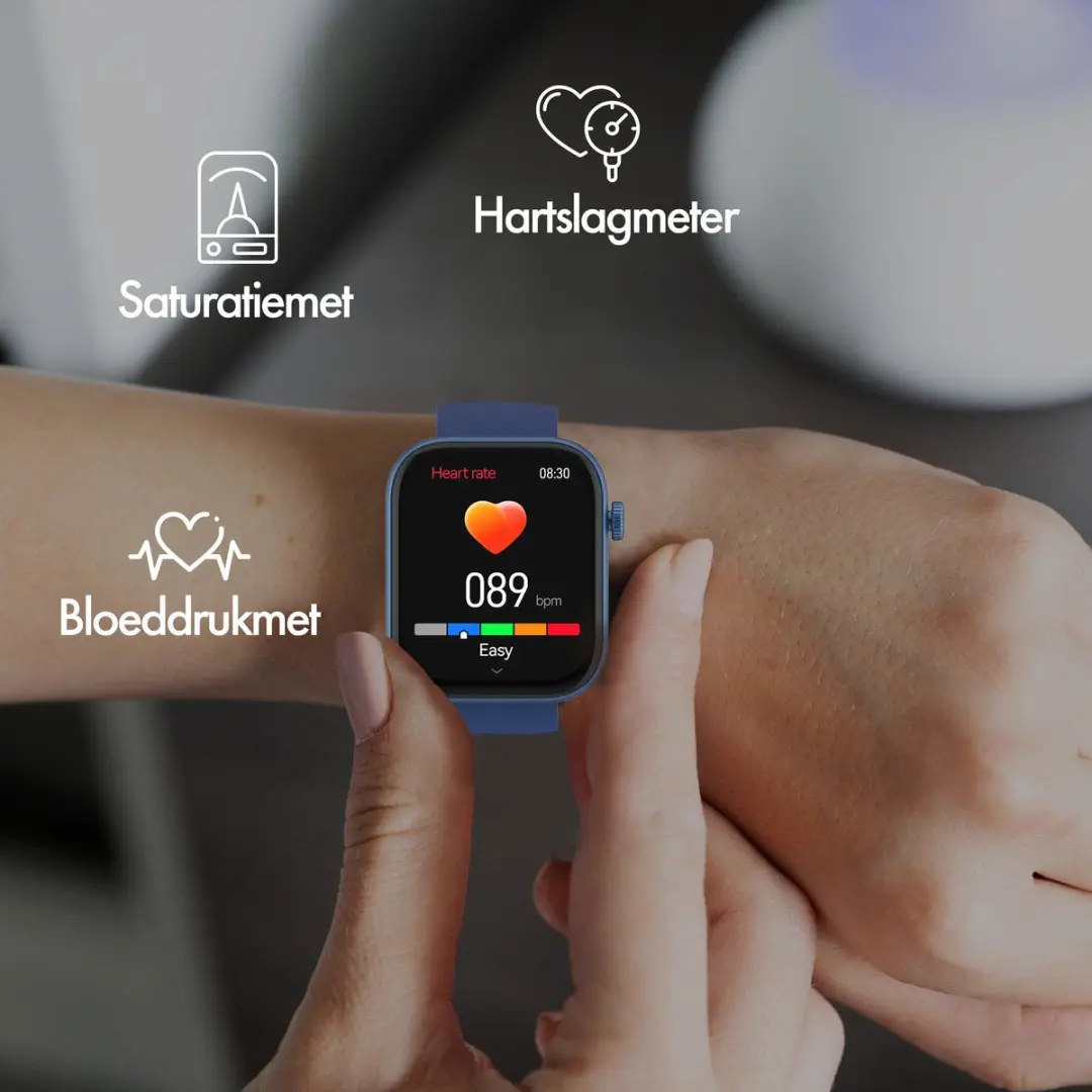 Denver SWC185BU Smartwatch - 1.85" AMOLED - Blauw