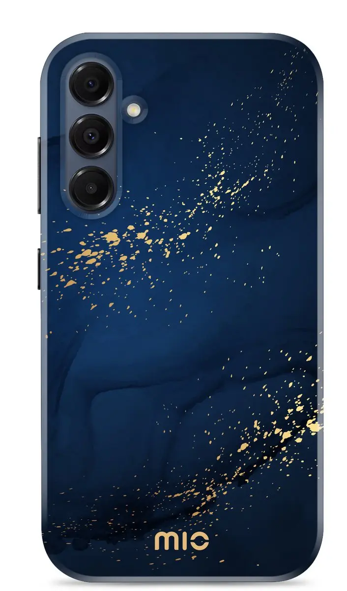 Mio Hoesje Galaxy A16 Midnight Sparkle - MagSafe - Blauw