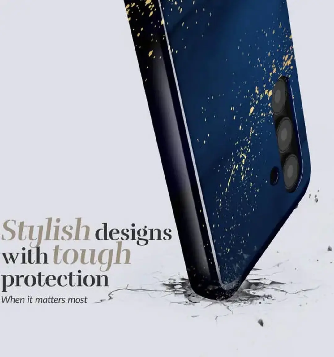 Mio Hoesje Galaxy A16 Midnight Sparkle - MagSafe - Blauw