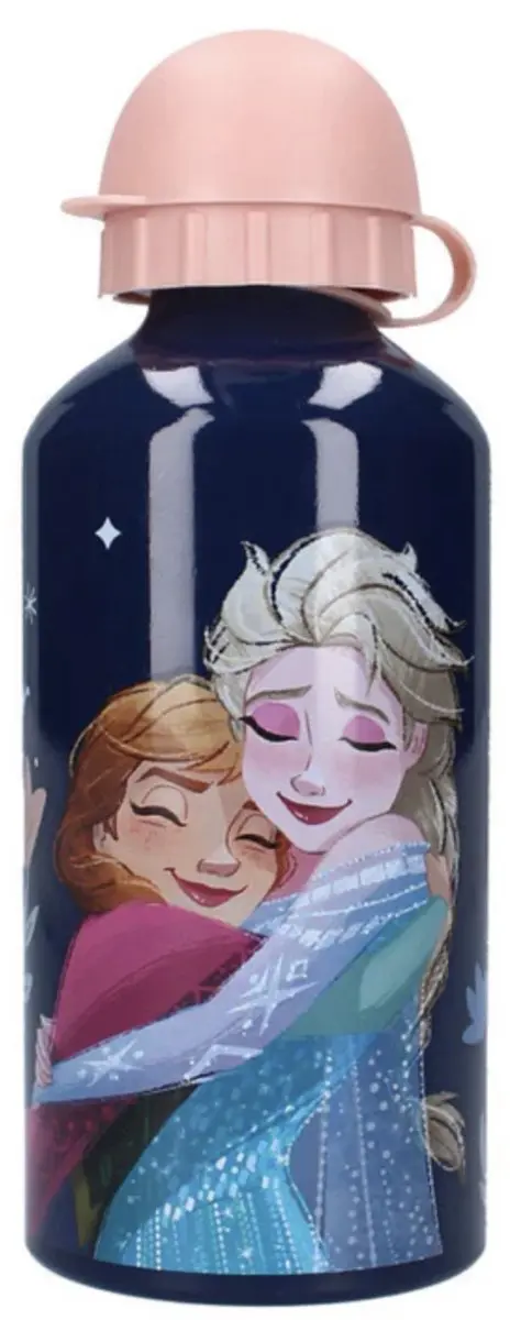 Disney Frozen Lunchset - Lunchbox & Drinkfles 0.4L - Roze/Blauw