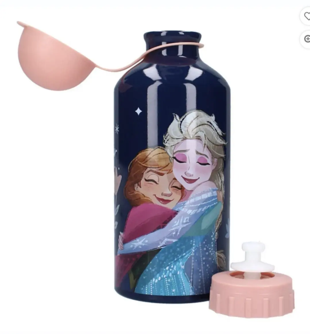 Disney Frozen Lunchset - Lunchbox & Drinkfles 0.4L - Roze/Blauw