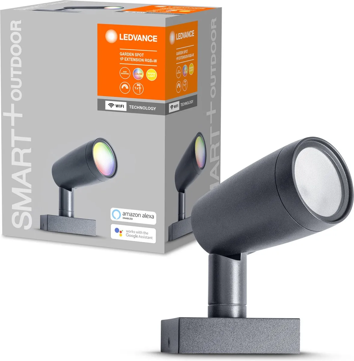 LEDVANCE SMART+ Garden Spot Multicolor RGBW - Donkergrijs