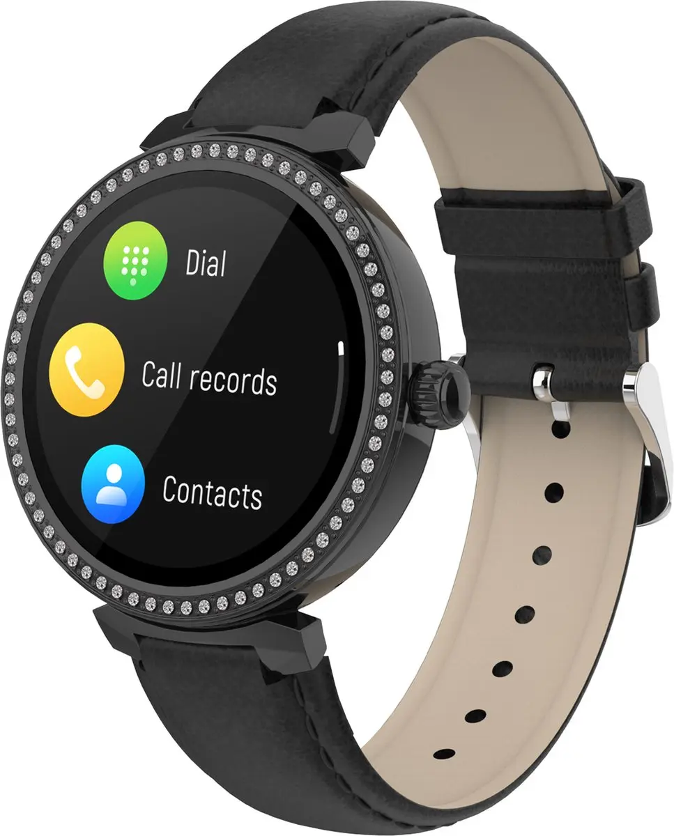 Denver SWC342B Smartwatch Dames - Hartslagmeter & Slaapmonitor - 33mm - Zwart