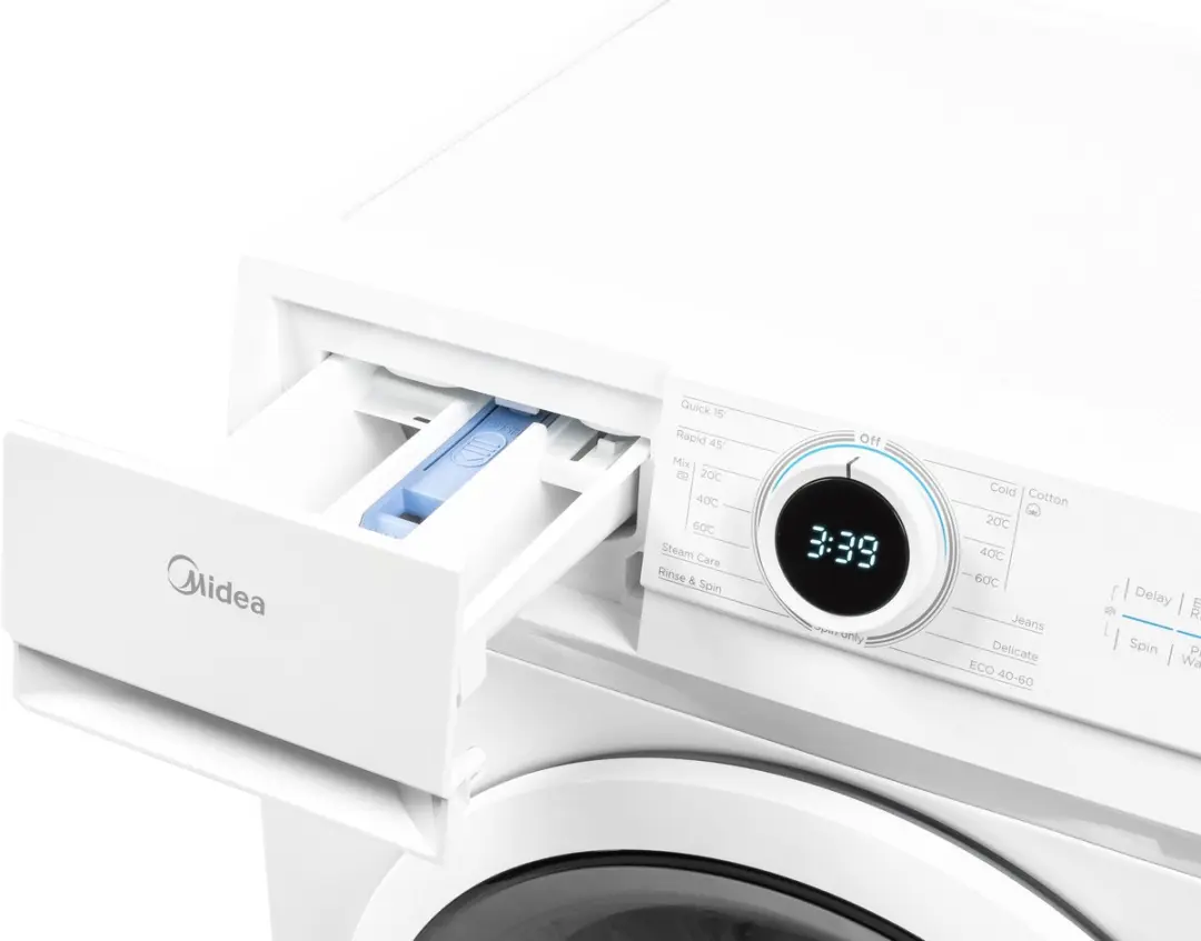 Midea MF100W80BA/W-HR Wasmachine 8kg - 1400rpm - Wit