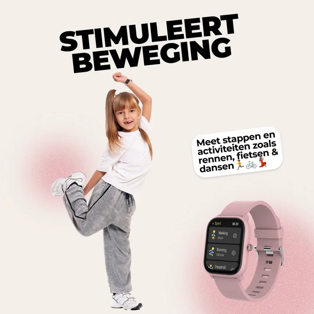 Denver SWK120RO Smartwatch Kinderen - Roze - 46mm