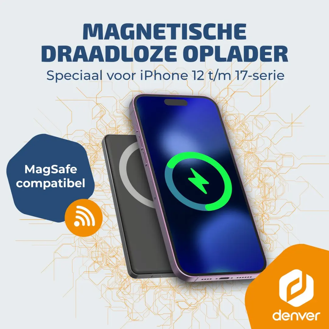 Denver PQCW5010 Powerbank 5000mAh - 15W - Zwart