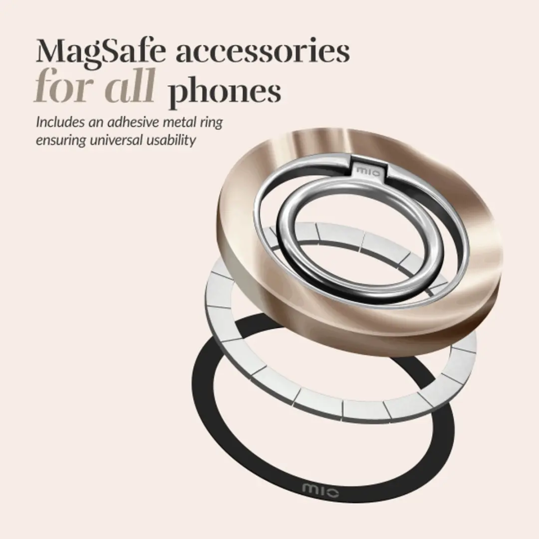 Mio by Mobilize MIOMCSRSD Ringhouder MagSafe - Silky Dreams - Goud