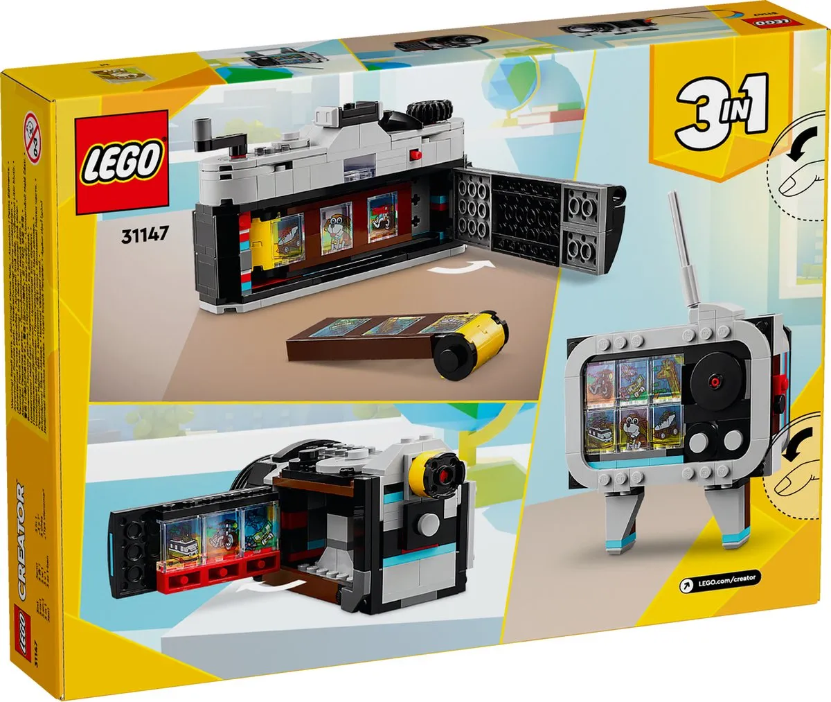 LEGO Creator 3in1 Retro Fotocamera 31147 - 261 Stukken - afbeelding 6 van 6