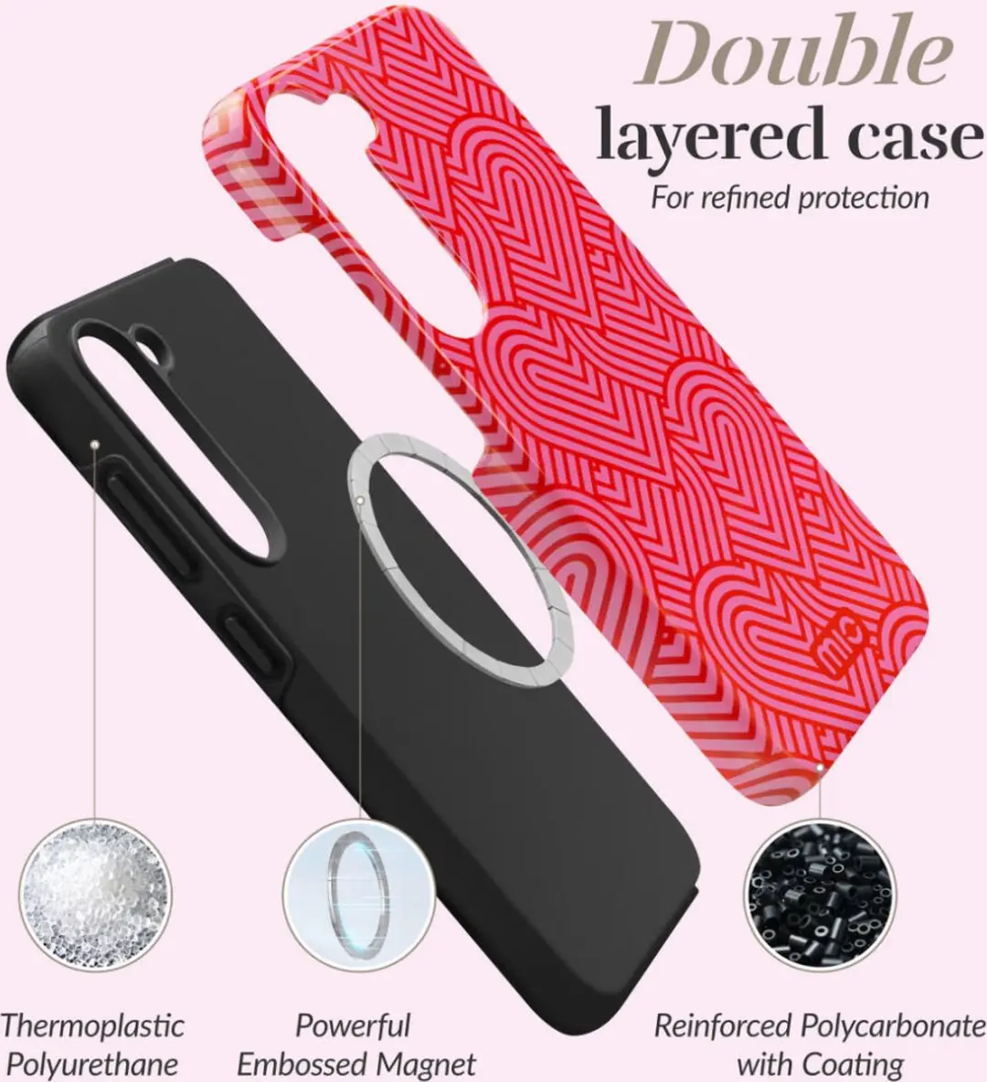 Mio by Mobilize Hoesje MIOPHS24FE5G - Samsung Galaxy S24 FE - MagSafe - Rood
