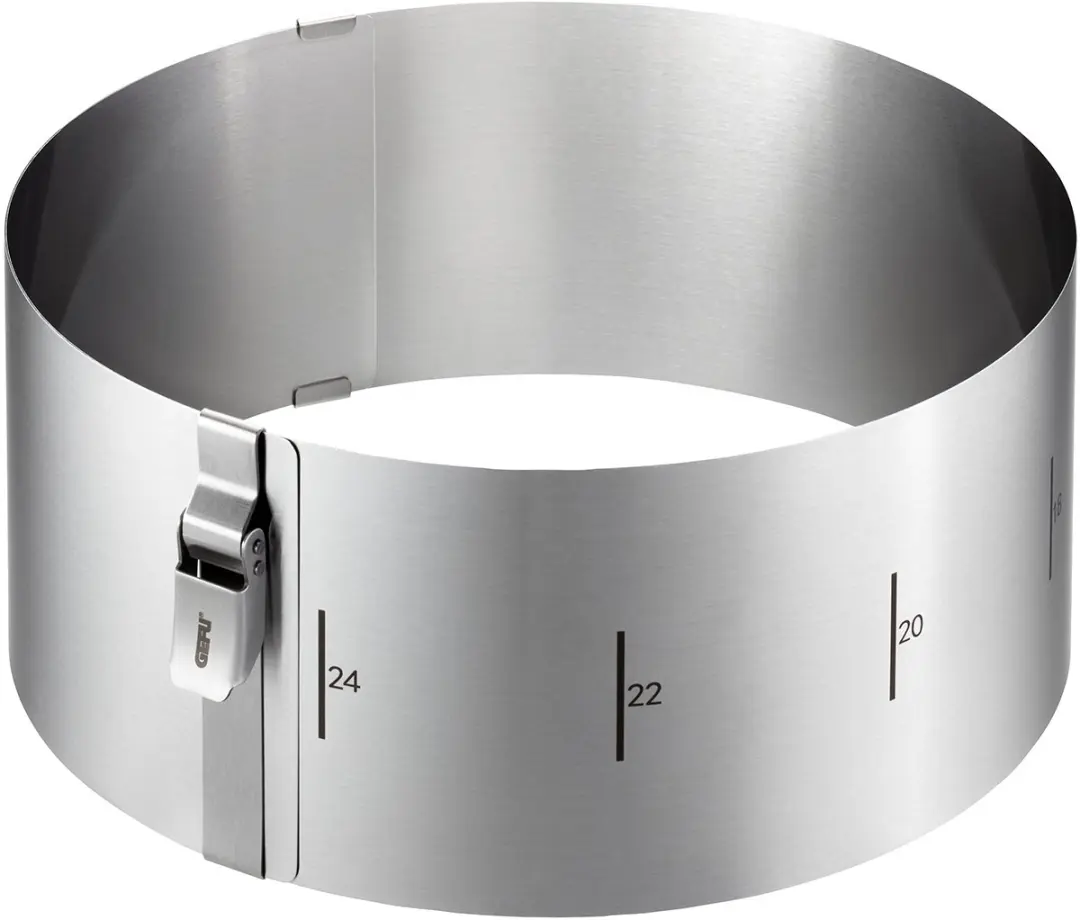 GEFU Tondo Clip Taartring Ø16-30cm - RVS - 10cm Hoog - afbeelding 6 van 6