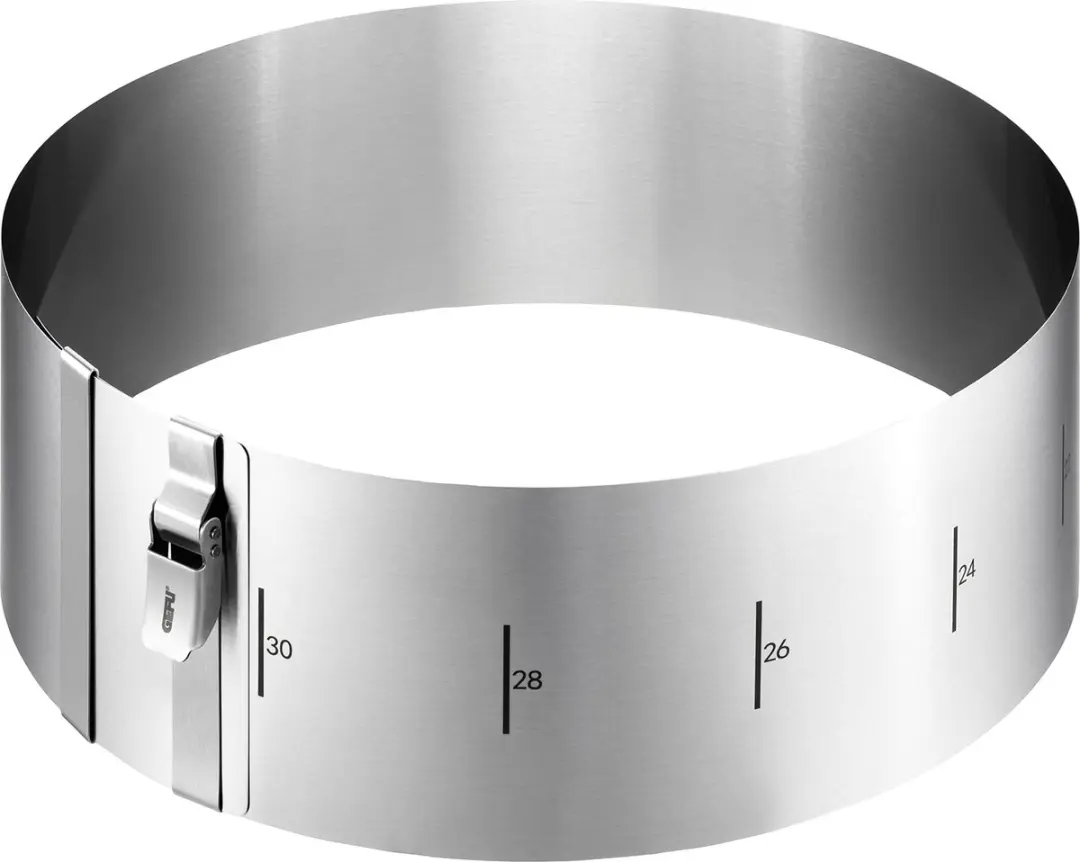 GEFU Tondo Clip Taartring Ø16-30cm - RVS - 10cm Hoog
