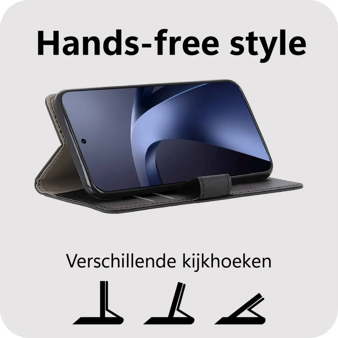Just in Case Bookcase Classic Hoesje Xiaomi 17T Pro MXM2913CW1 - Zwart