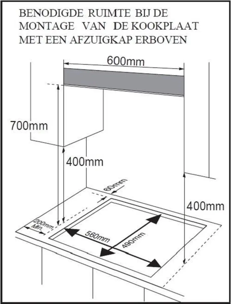 Exquisit EGK657STGB Inbouw Gaskookplaat - 4 Zones - Zwart Glas