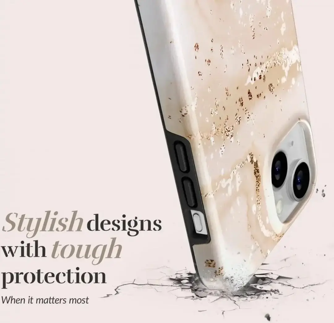 Mio by Mobilize iPhone 16 Pro Hoesje - Gold Marble