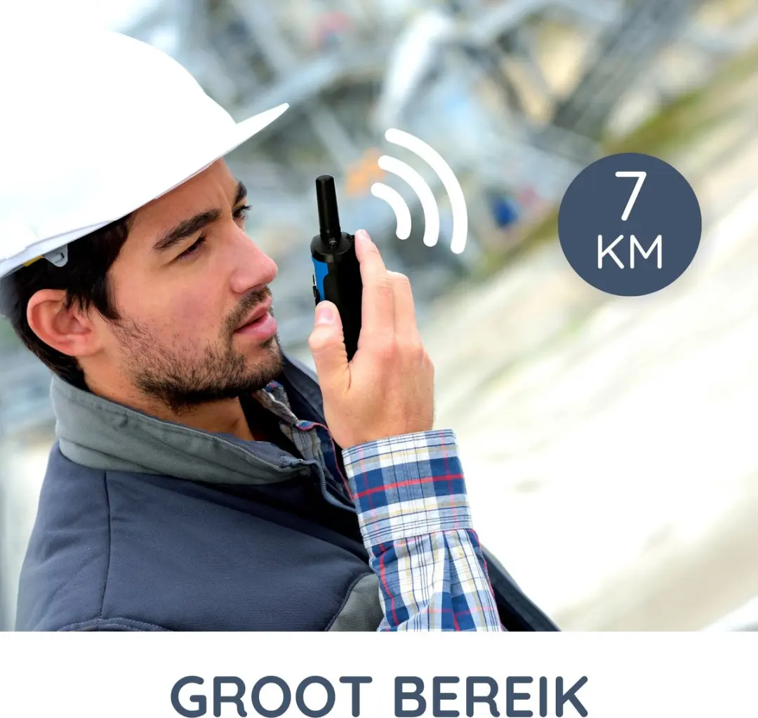 Alecto FR175BW Walkie Talkie Set - 2 Stuks - Blauw-Zwart
