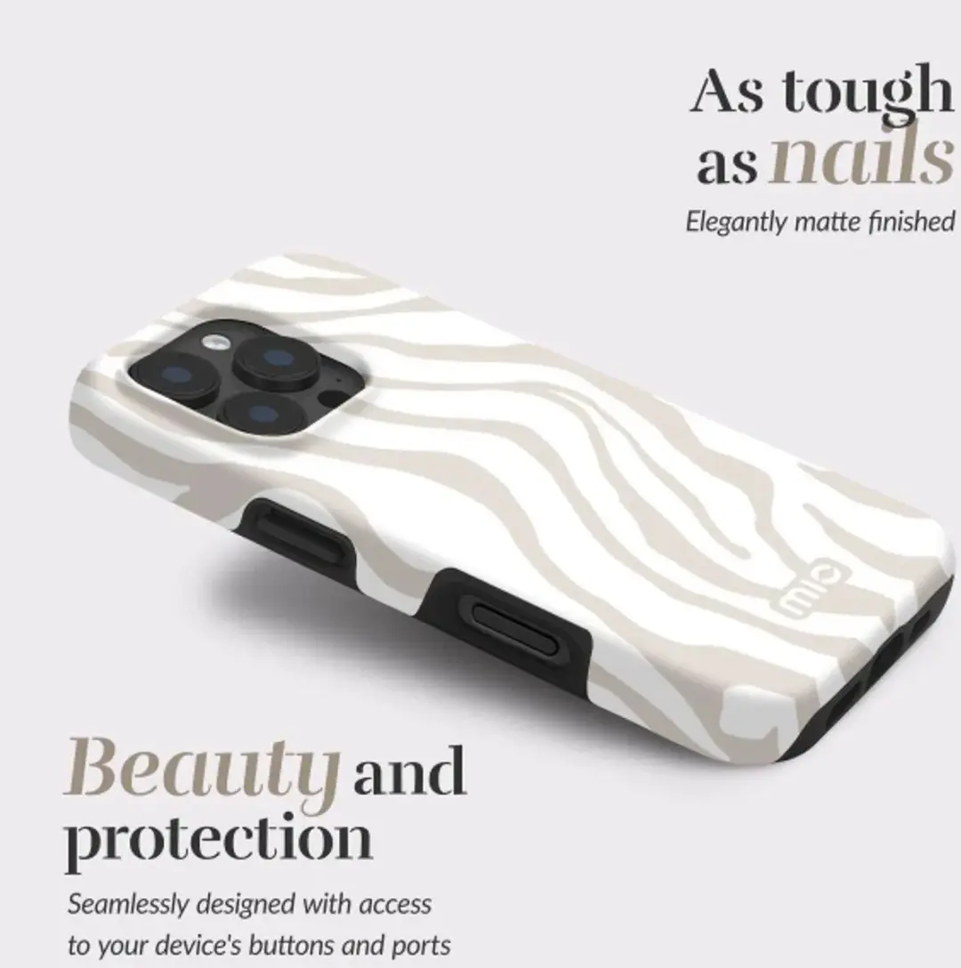 Mio MagSafe iPhone 8/SE (2022) Hoesje - Sandy Zebra
