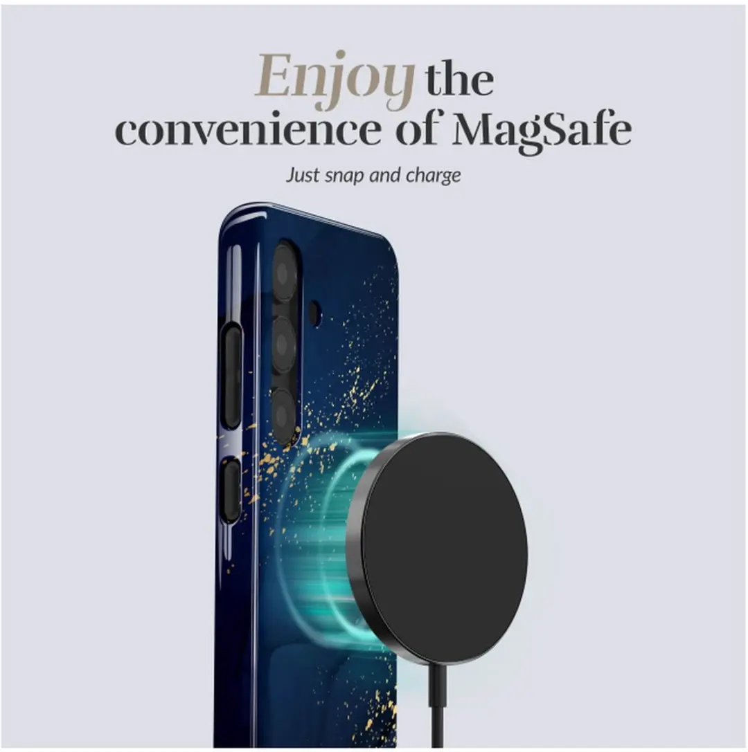 Mio Hoesje Samsung Galaxy S25 FE Midnight Sparkle - MagSafe